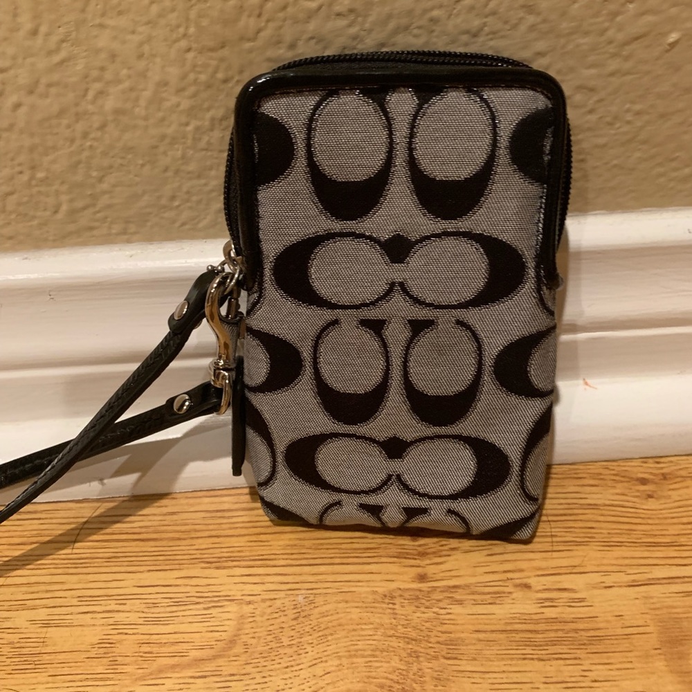 Coach small cell phone/wallet wristlet